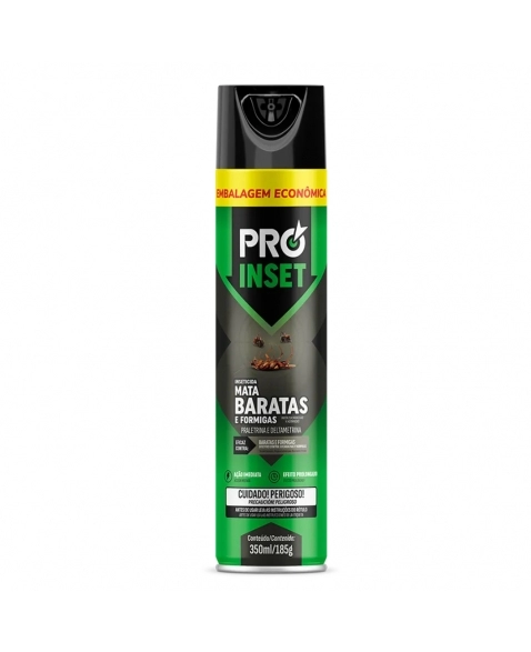 MATA BARATAS E FORMIGAS PRO INSET AEROSSOL 300ML/185G