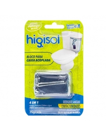 BLOCO SANITARIO HIGISOL CITRICO REFIL C/2 35G