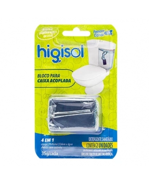 BLOCO SANITARIO HIGISOL CITRICO REFIL C/2 35G