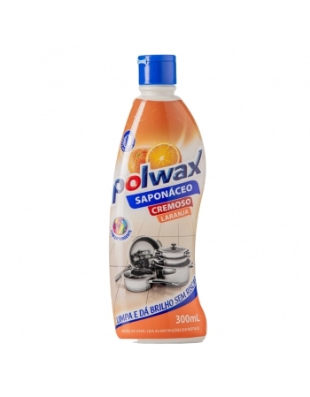 SAPONACEO CREMOSO POLWAX LARANJA 300ML