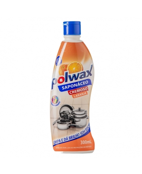 SAPONACEO CREMOSO POLWAX LARANJA 300ML