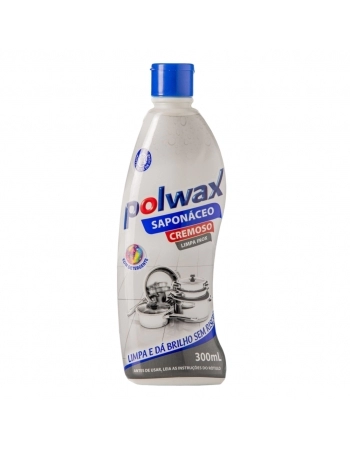 SAPONACEO CREMOSO POLWAX LIMPA INOX 300ML