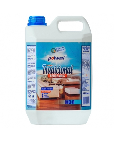 CERA LIQUIDA INCOLOR POLWAX COM PERFUME 5L