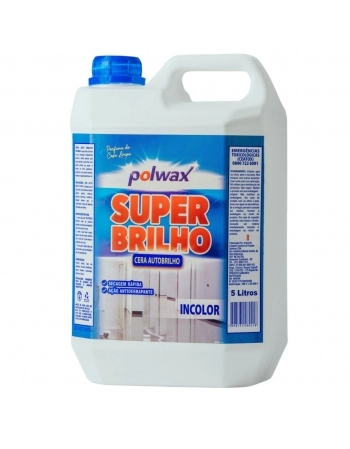 CERA LIQUIDA INCOLOR POLWAX SUPER BRILHO 5L