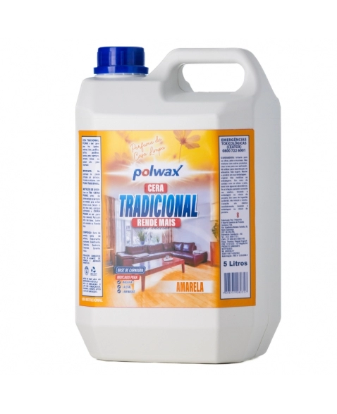 CERA LIQUIDA AMARELA POLWAX COM PERFUME 5L