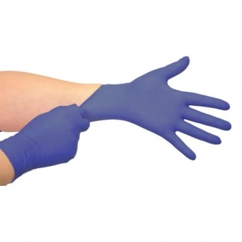 LUVA MEDIX NITRILICA ANTIMICROBIANA AZUL VIOLETA G SEM PO C/100