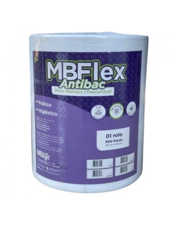 BOB MULTIUSO MBLIFE ANTIBAC BRANCO 35G 28CMX240M C/600F