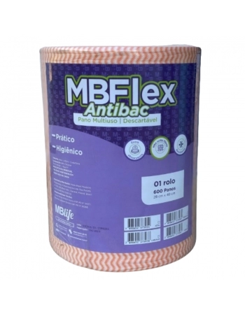 BOB MULTIUSO MBLIFE ANTIBAC LARANJA 35G 28CMX240M C/600F