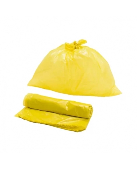 SACO LIXO BOMPRO AMARELO 100L 0,04 75X90 FD100