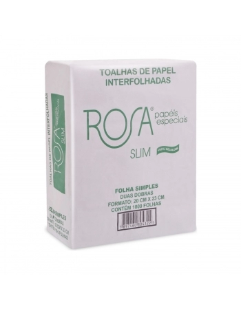 PAPEL TOALHA ROSA INTERFOLHADO SLIM 20X23CM