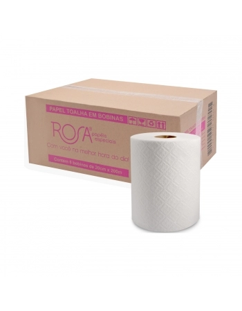 PAPEL TOALHA ROSA BOBINA SUPREME 20CMX200M