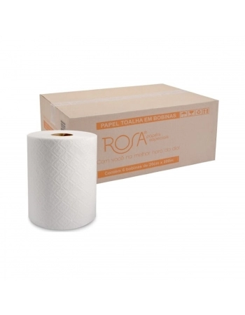 PAPEL TOALHA ROSA BOBINA MAX 20CMX200M