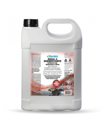 DESINFETANTE ALTA DILUICAO MIRAX-A SEM PERFUME 5L