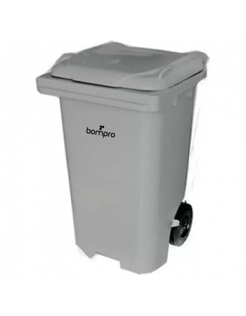 CONTENTOR BOMPRO 240L CINZA C/RODAS