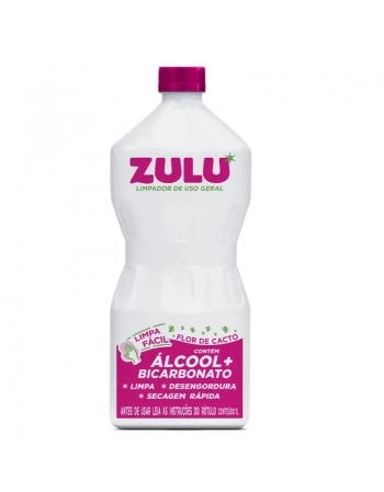 LIMPADOR COM ALCOOL ZULU FLOR DE CACTO C/ BICARBONATO 1L