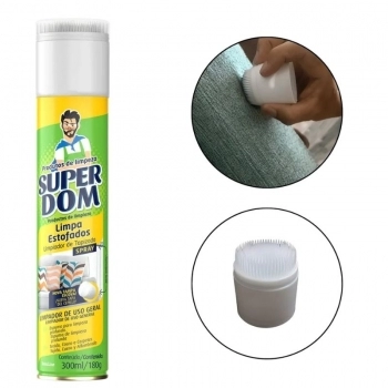 LIMPA ESTOFADOS SUPER DOM C/ESCOVA 300ML/180G