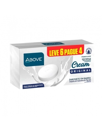 SABONETE BARRA ABOVE CREAM ORIGINAL PACOTE C/6 75G
