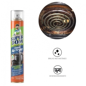 LIMPA AIR FRYER AEROSSOL SUPERDOM 250ML/120G