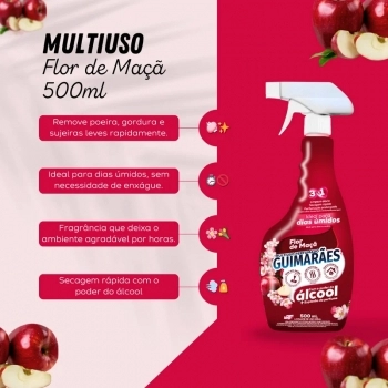 MULTIUSO GUIMARAES FLOR DE MACA E ALCOOL GATILHO 500ML