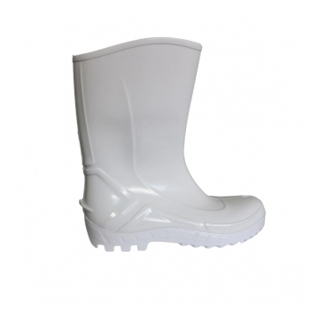 BOTA VULCAFLEX PVC BRANCA CANO MEDIO N40 S/FORRO SOLA PVC