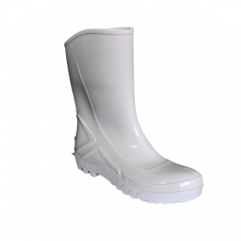 BOTA VULCAFLEX PVC BRANCA CANO MEDIO N37 S/FORRO SOLA PVC