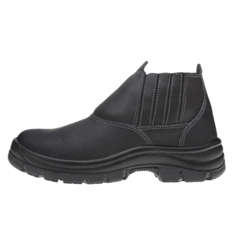 BOTA SAFETY FLEX COURO BICO PLASTICO N40 ELASTICO