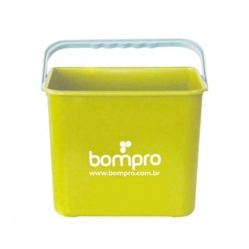 BALDE BOMPRO RETANGULAR 4L AMARELO ALCA PLASTICA