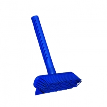 RODO LIMPA VIDRO MAXI BRALIMPIA 15CM AZUL C/ESCOVA C/CABO