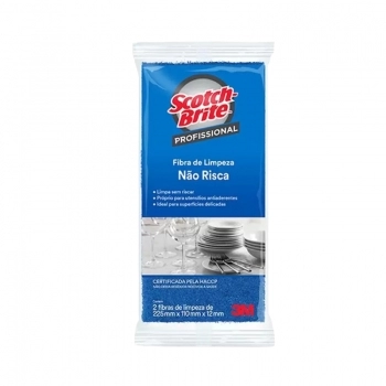 FIBRA SCOTCH BRITE AZUL NAO RISCA 225X110 C/2