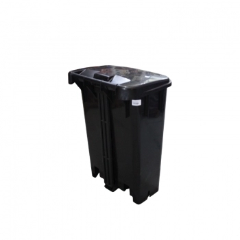 LIXEIRA BOMPRO 100L QUADRADA PRETA C/PEDAL