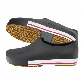 SAPATO EVA FLEX CLEAN PRETO N39 S/BICO C/FAIXA VERMELHA