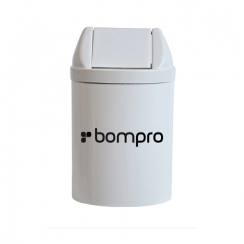 LIXEIRA BASC BOMPRO BRANCA 14L RED