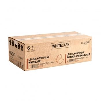 LENCOL HOSPITALAR PICOTADO WHITECAREPLUS 70X50 REF.8028P