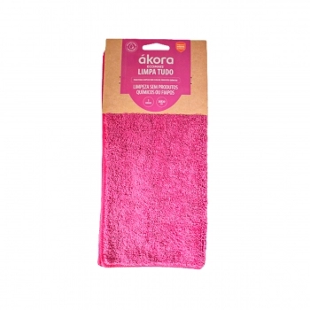 PANO ECOMAIS LIMPA TUDO ROSA 30X30