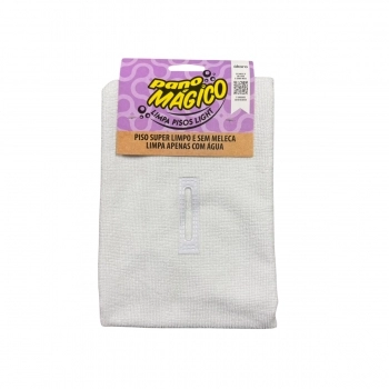 PANO MAGICO LIMPA PISOS LIGHT BRANCO 50X80 C/FURO
