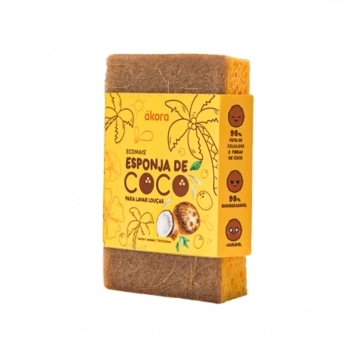 ESPONJA DE COCO AKORA 110X70X20MM