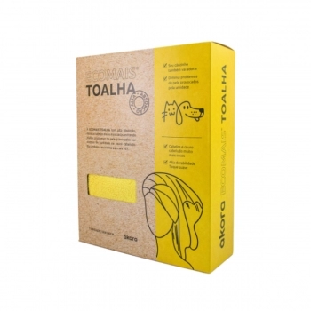 TOALHA ECOMAIS G AMARELA 60X100 ALTA ABSORCAO