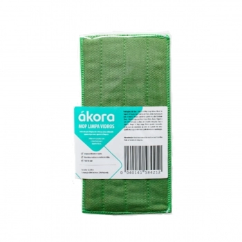 REFIL AKORA LIMPA VIDROS 12,5X25,5 SUPORTE LT