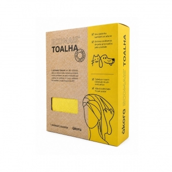 TOALHA ECOMAIS P AMARELA 50X80 ALTA ABSORCAO