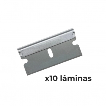 JOGO LAMINAS BRALIMPIA PARA RASPADOR DE SEGURANÇA C/10