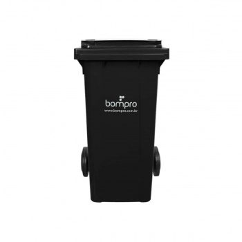 CONTENTOR BOMPRO 120L PRETO C/RODA