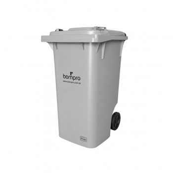CONTENTOR BOMPRO 240L CINZA C/RODAS