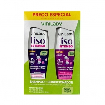 KIT VINI LADY LISO INTENSO - SHAMPOO E CONDICIONADOR