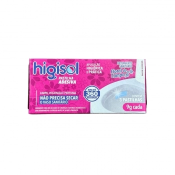 PASTILHA ADESIVA FLORAL C/3UN 9G - HIGISOL
