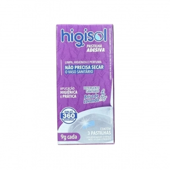 PASTILHA ADESIVA LAVANDA C/3UN 9G - HIGISOL