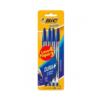 CANETA BIC CRISTAL 1.0 AZUL C/50
