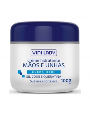 CREME HIDRATANTE HYDRADERM PARA MÃOS E UNHAS COM SILICONE E QUERATINA 100G