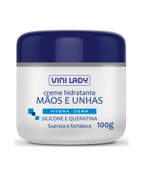 CREME HIDRATANTE HYDRADERM PARA MÃOS E UNHAS COM SILICONE E QUERATINA 100G