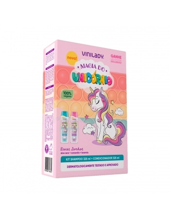 KIT VINI KIDS MAGIA DO UNICÓRNIO SHAMPOO E CONDICIONADOR