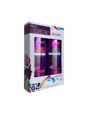 KIT VINI LADY LISO INTENSO - SHAMPOO E CONDICIONADOR